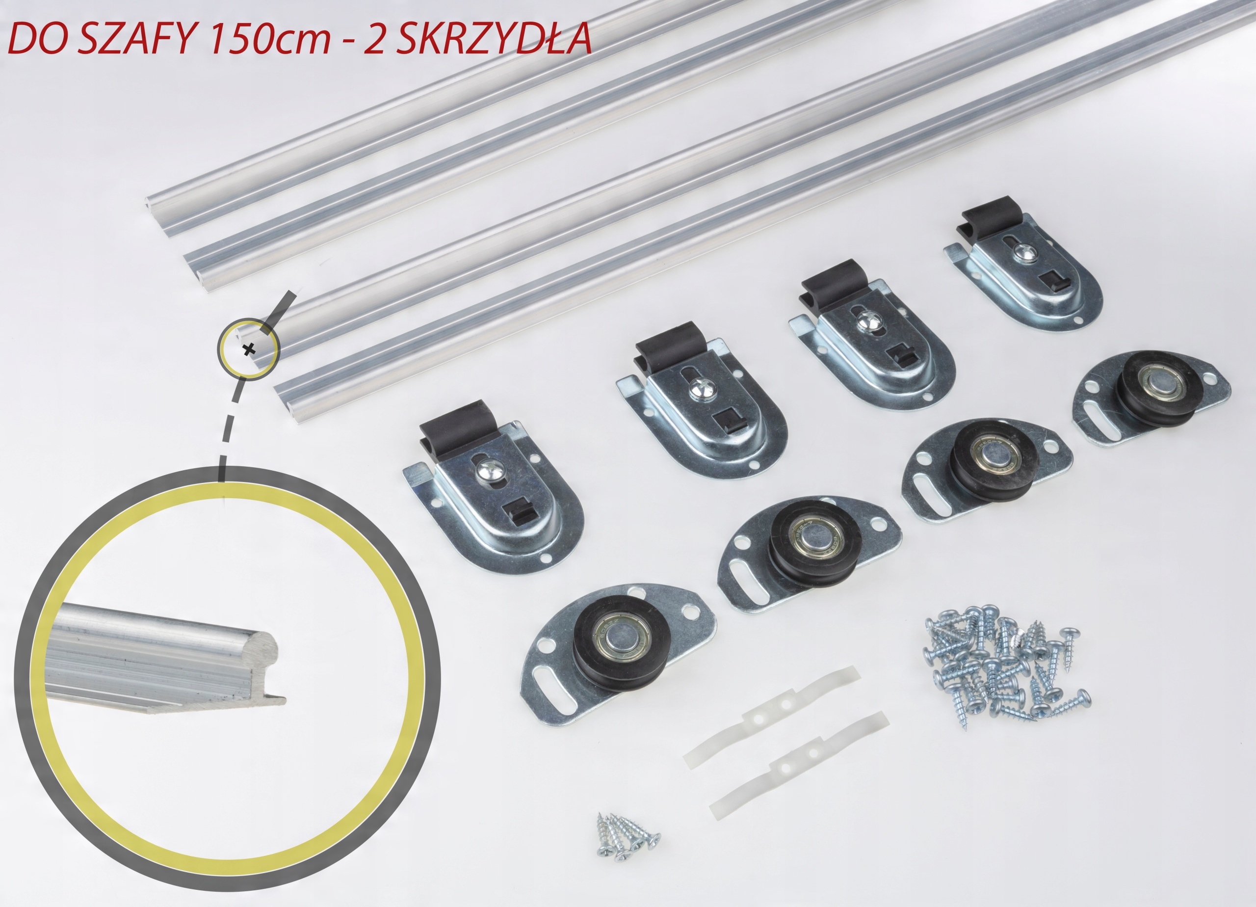 

System do drzwi przesuwnych w szafach Atu 1500