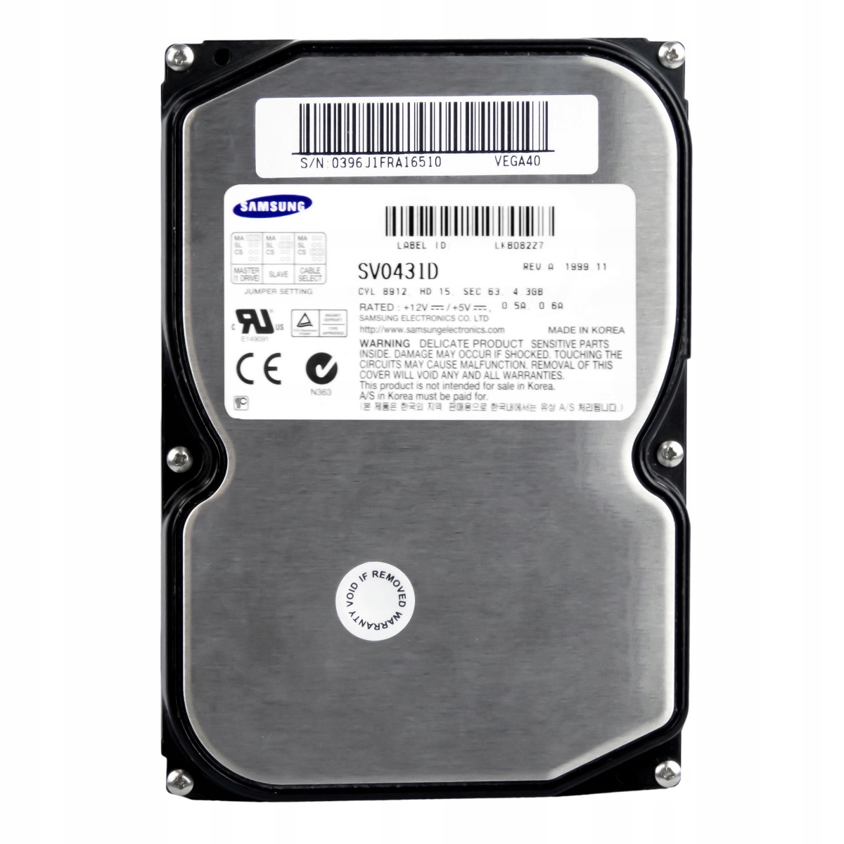 Samsung SpinPoint V9100 4.3GB 5.4K Ata 3.5'' SV0431D