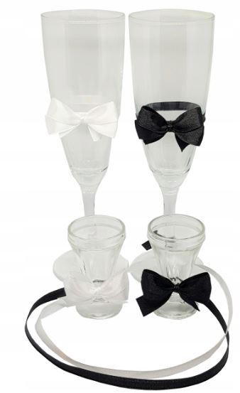 

Zestaw! kieliszki na szampana kieliszki oszukane