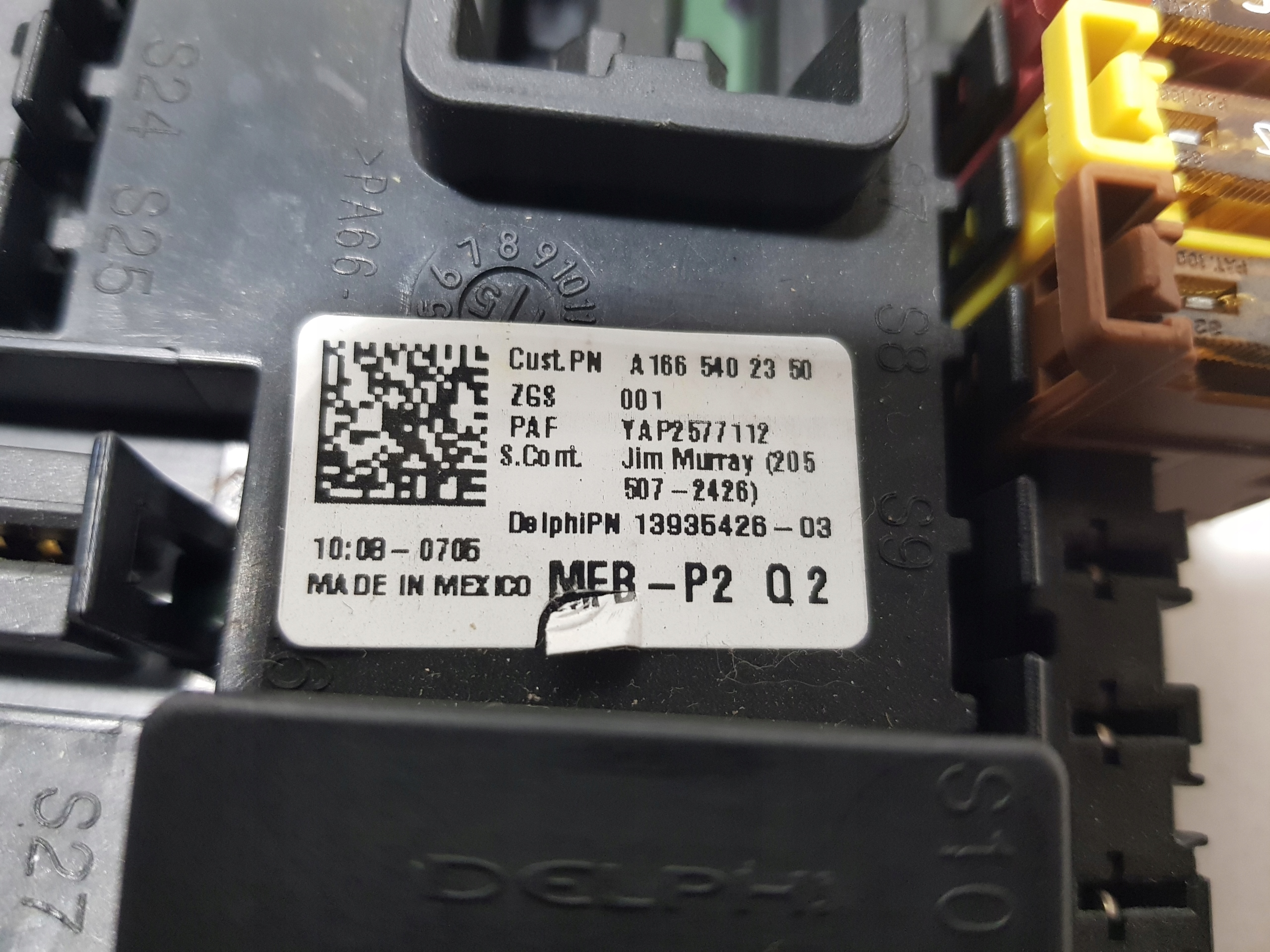Module fusibles MERCEDES ML W166 1665402350