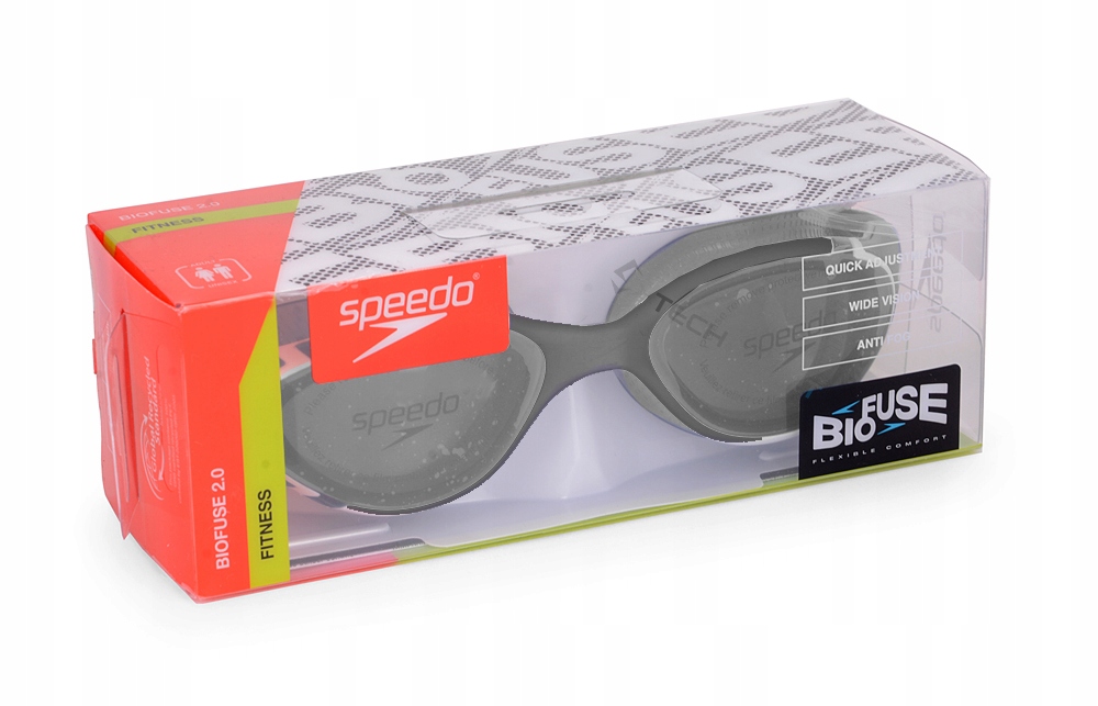 OKULARKI OKULARY PŁYWACKIE NA BASEN SPEEDO BIOFUSE 2.0 JUNIOR Kolor dominujący odcienie niebieskiego