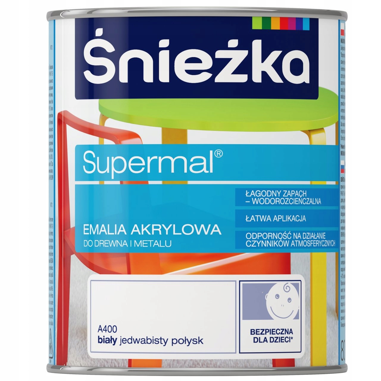 

Śnieżka Farba Akrylowa Do Mebli Biała 0.8L Satyna