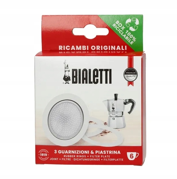 

3 x Uszczelki do Kawiarek Bialetti aluminiowych 6