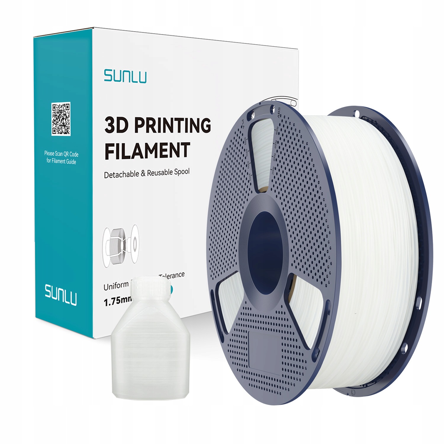 Filament Sunlu Pp Přírodní polypropylen přírodní 0,8kg 1,75mm