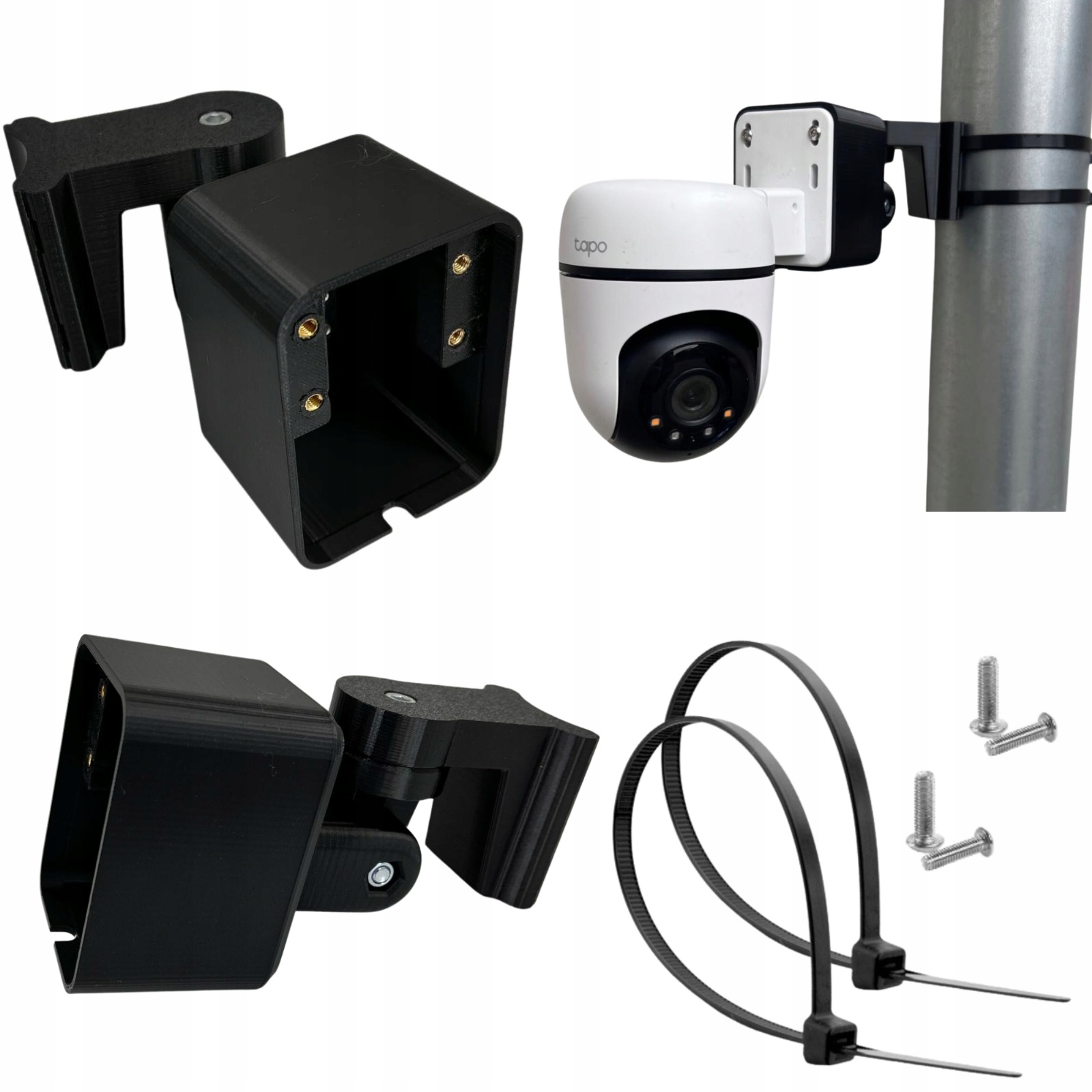 Bezinwazyjny Uchwyt Przegubowy Z Puszką Do Tapo C500 C510W C520WS C530WS