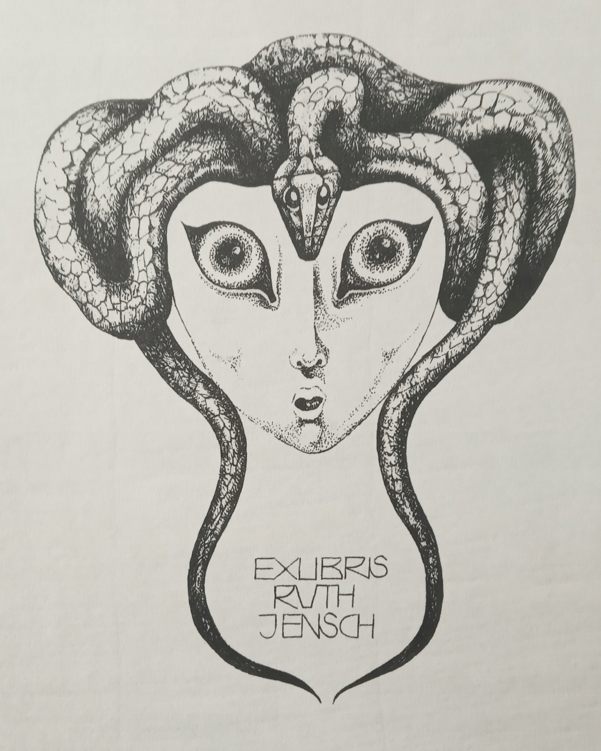 *KP* Wójcik Krystyna - Ex Libris Ruth Jensch (I), P7, 1988