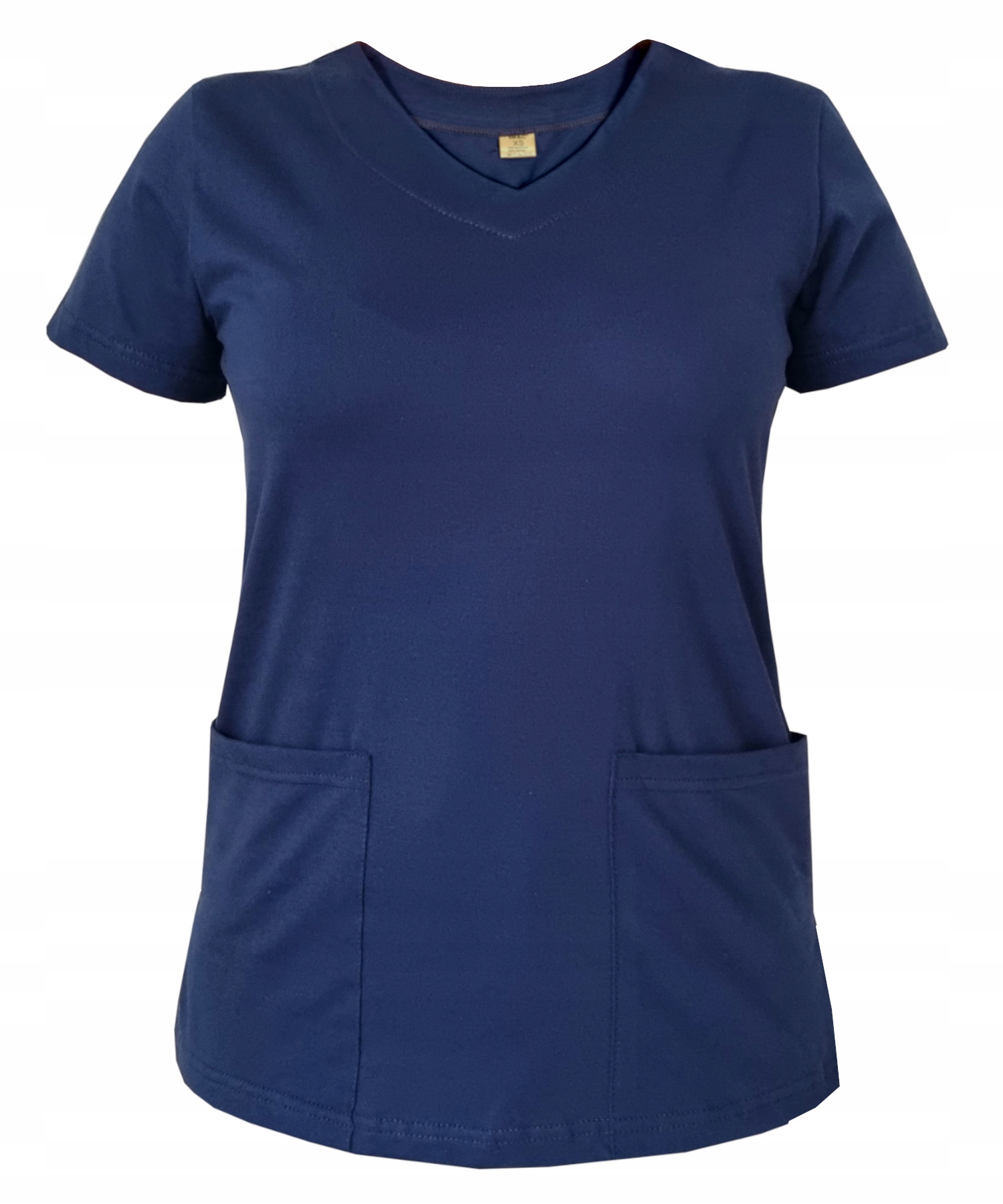 Bluza medyczna granatowa elastyczna bawełna roz. 3XL