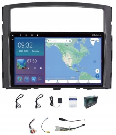 Rádio Navigácia Gps Mitsubishi Pajero 2006-2014 Wifi Carplay Usb 4GB 64GB
