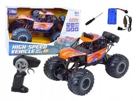 Auto terenowe R/c 1:8 amortyzatory pomarańczowy