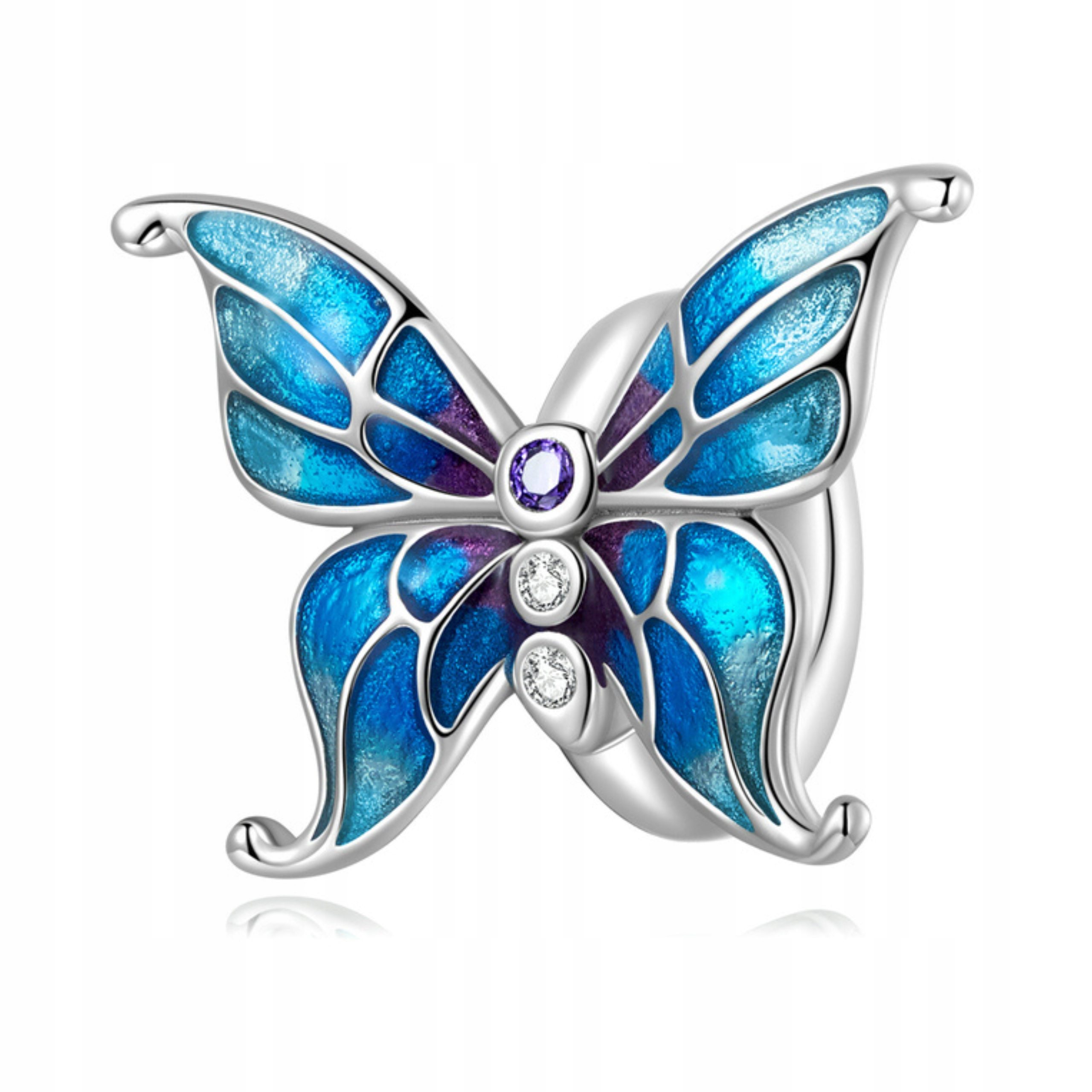 

Charms Stoper Motyl Zawieszka Charms Srebro 925