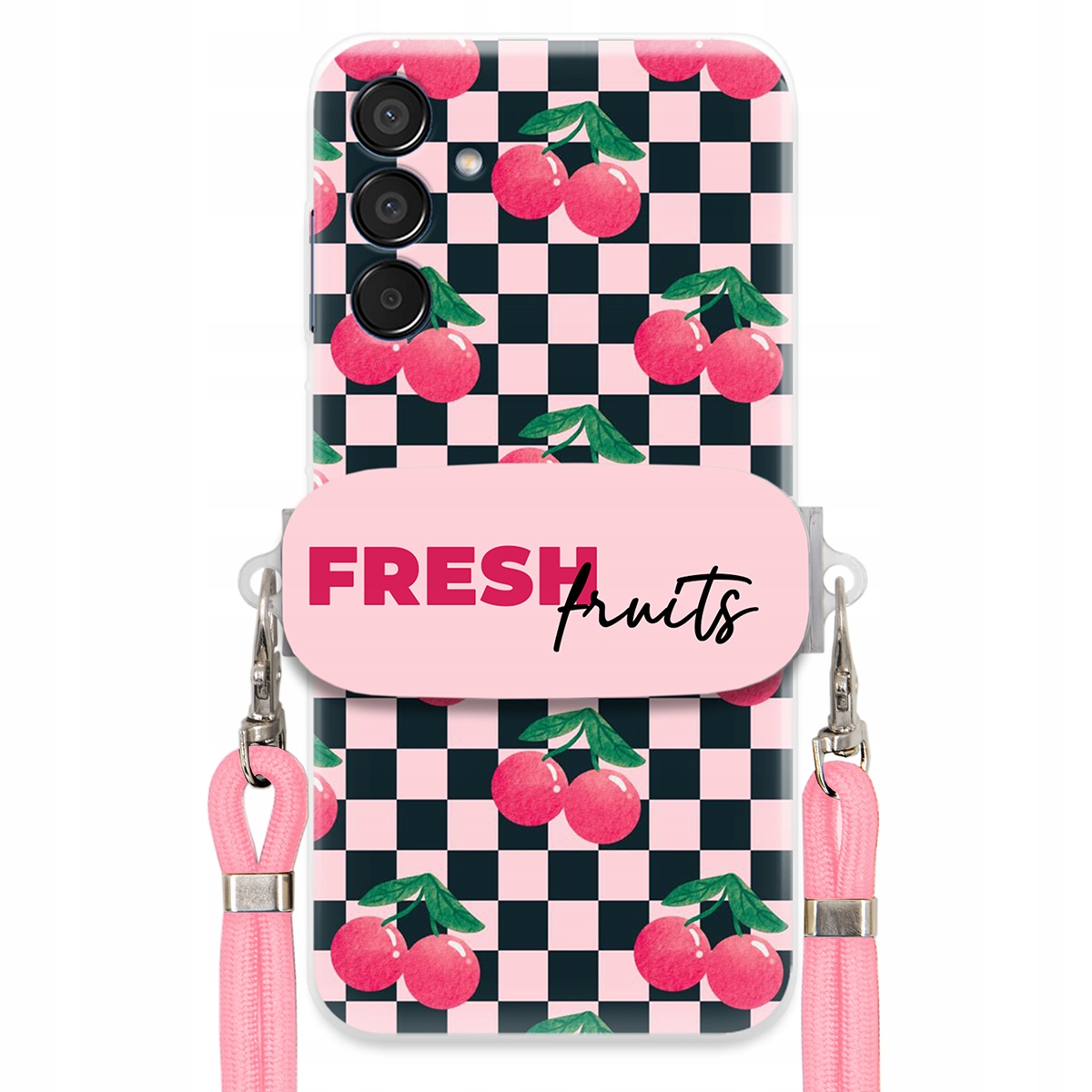Puzdro pre Samsung M15 5G Crossbody vodítko držiak šachovnice Fresh Fruits