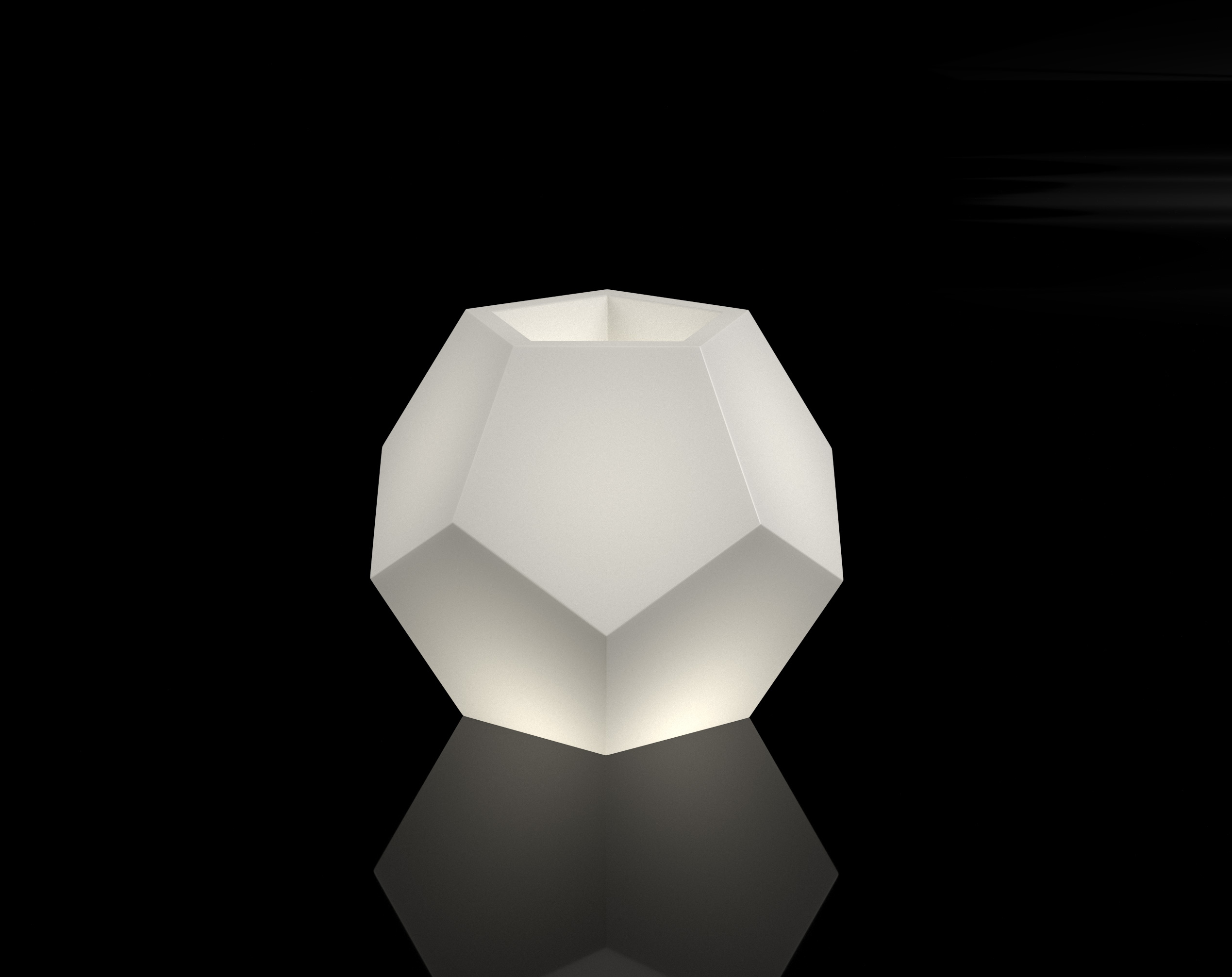 

Podświetlana donica geometryczna Alma Led zimna