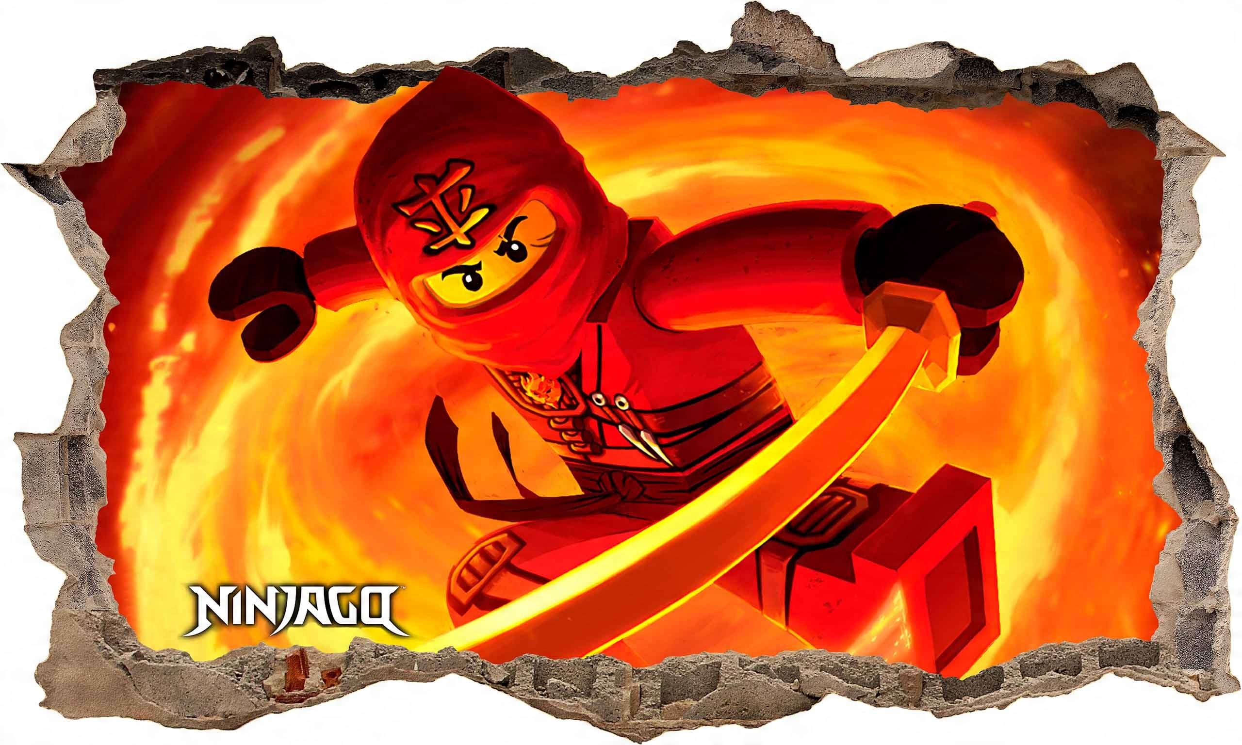 

Naklejka plakat na ścianę Lego Ninjago 3D XL