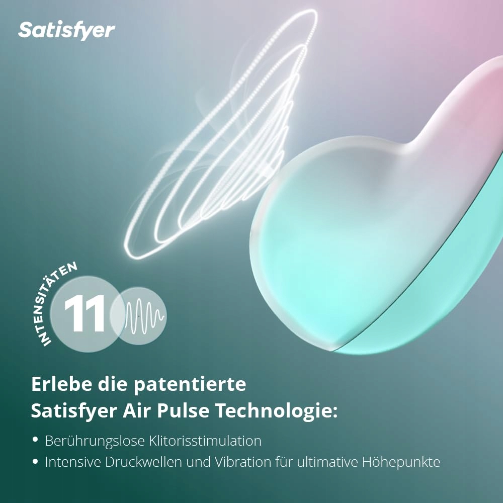SATISFYER Pixie Dust Masażer Klitorisu Technologia Air Pulse Wodoodporny — miniatura 2