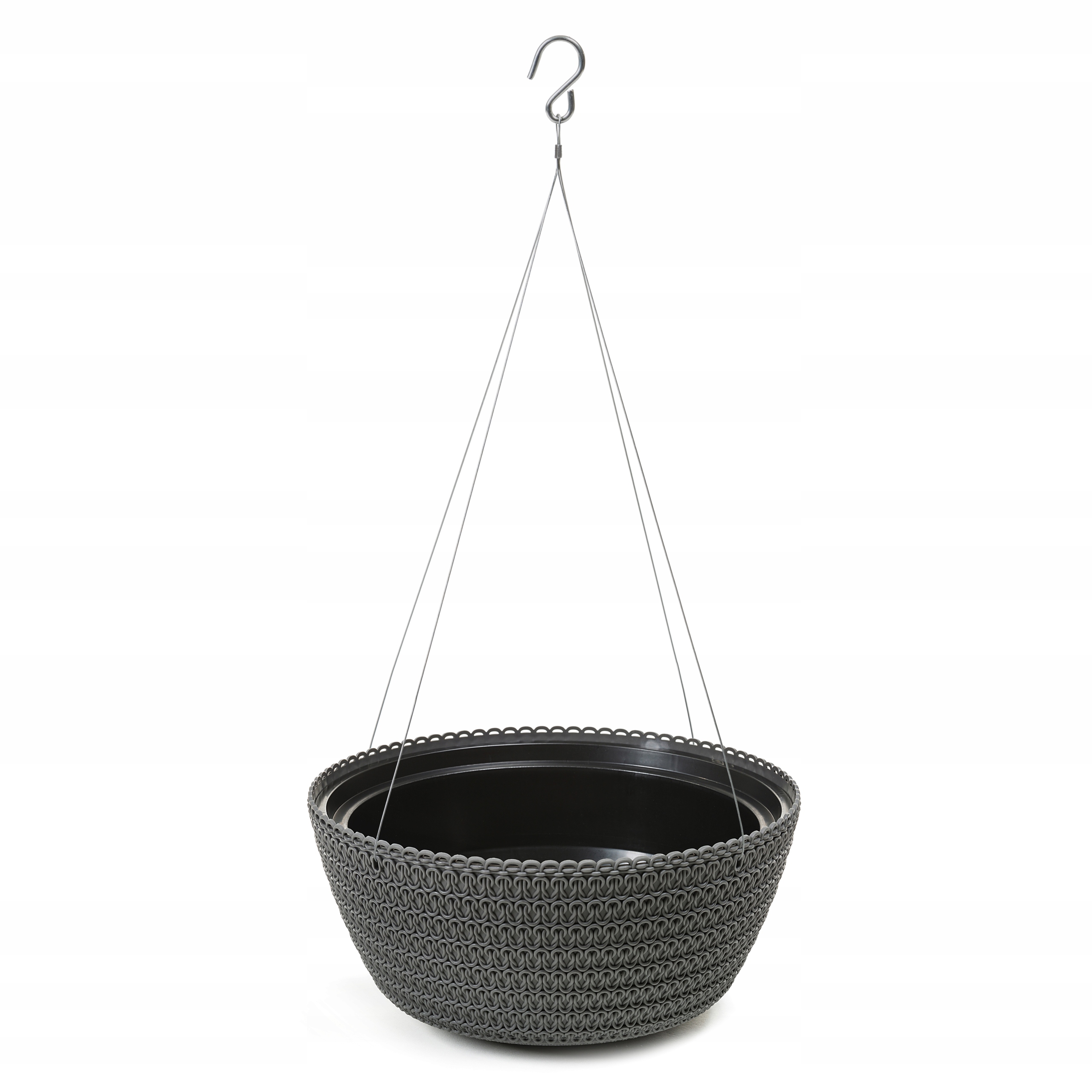

Doniczka misa wisząca jersey antracyt 30cm