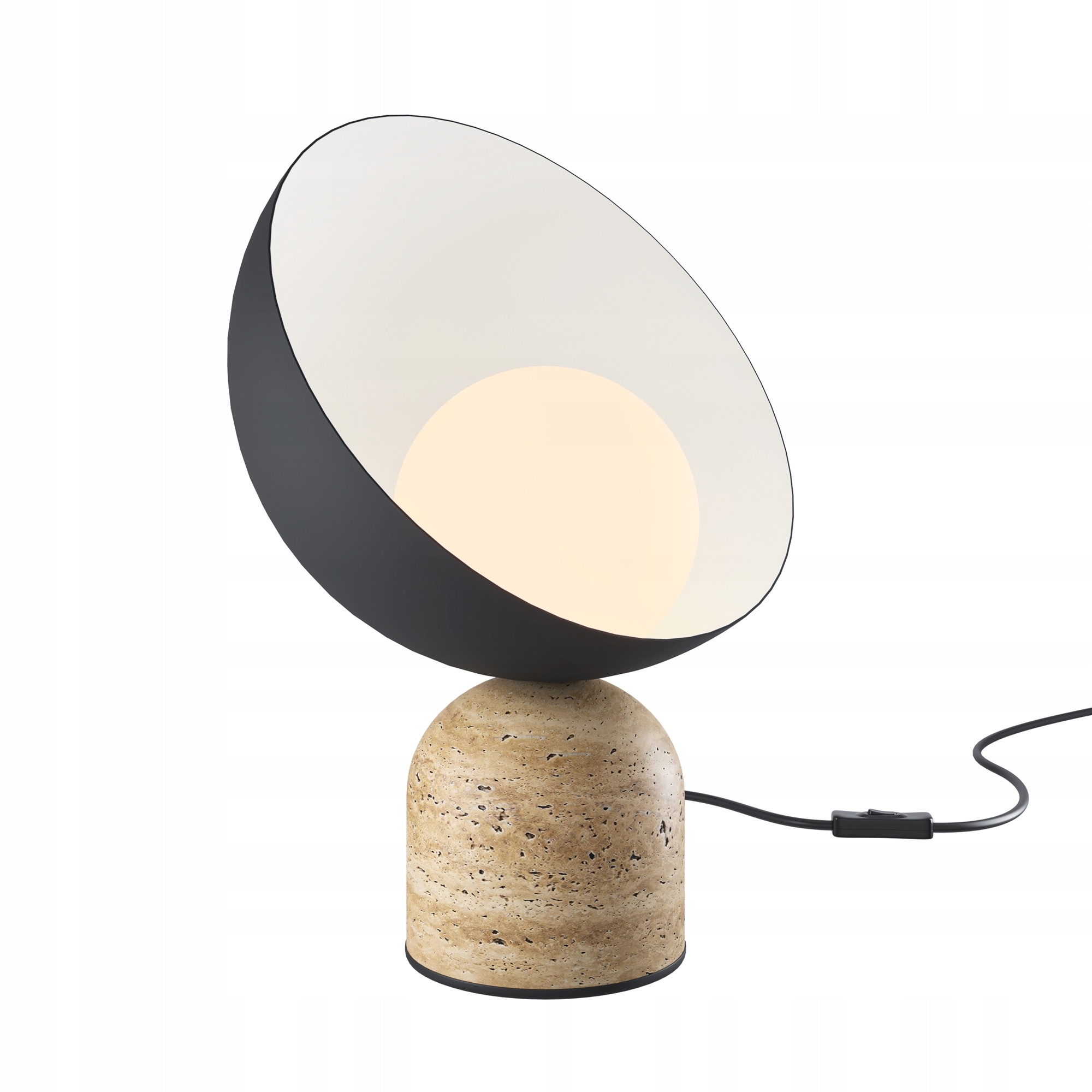 Maytoni Tavo stolní lampa Art Deco béžová kámen sklo G9 1x9W