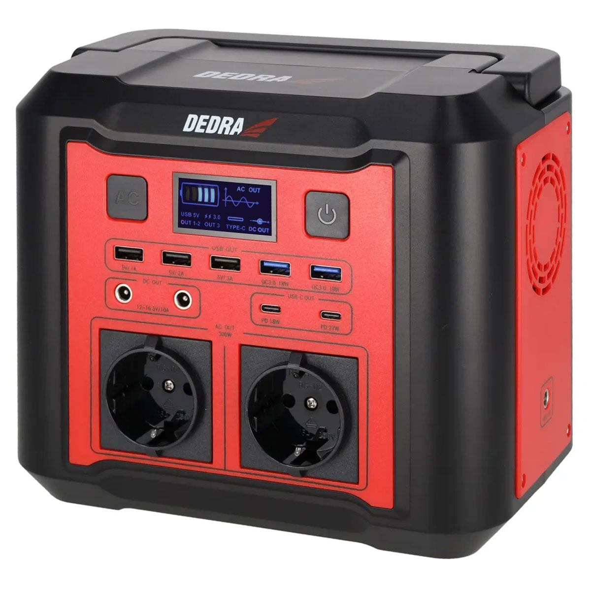 Stacja Zasilania Dedra 500W Li-on 20AH Pełny Sinus 230V Usb-c Lampa Led