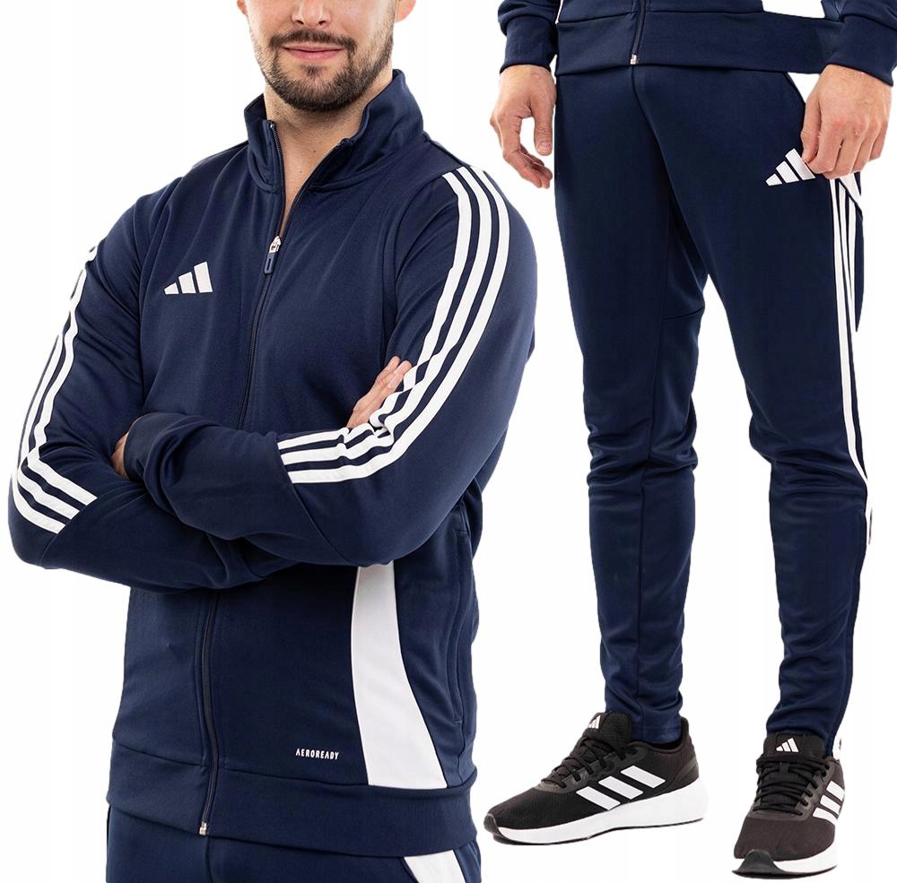 Dres Komplet Męski adidas Tiro 24 Sportowy Bluza Spodnie Treningowy r. L
