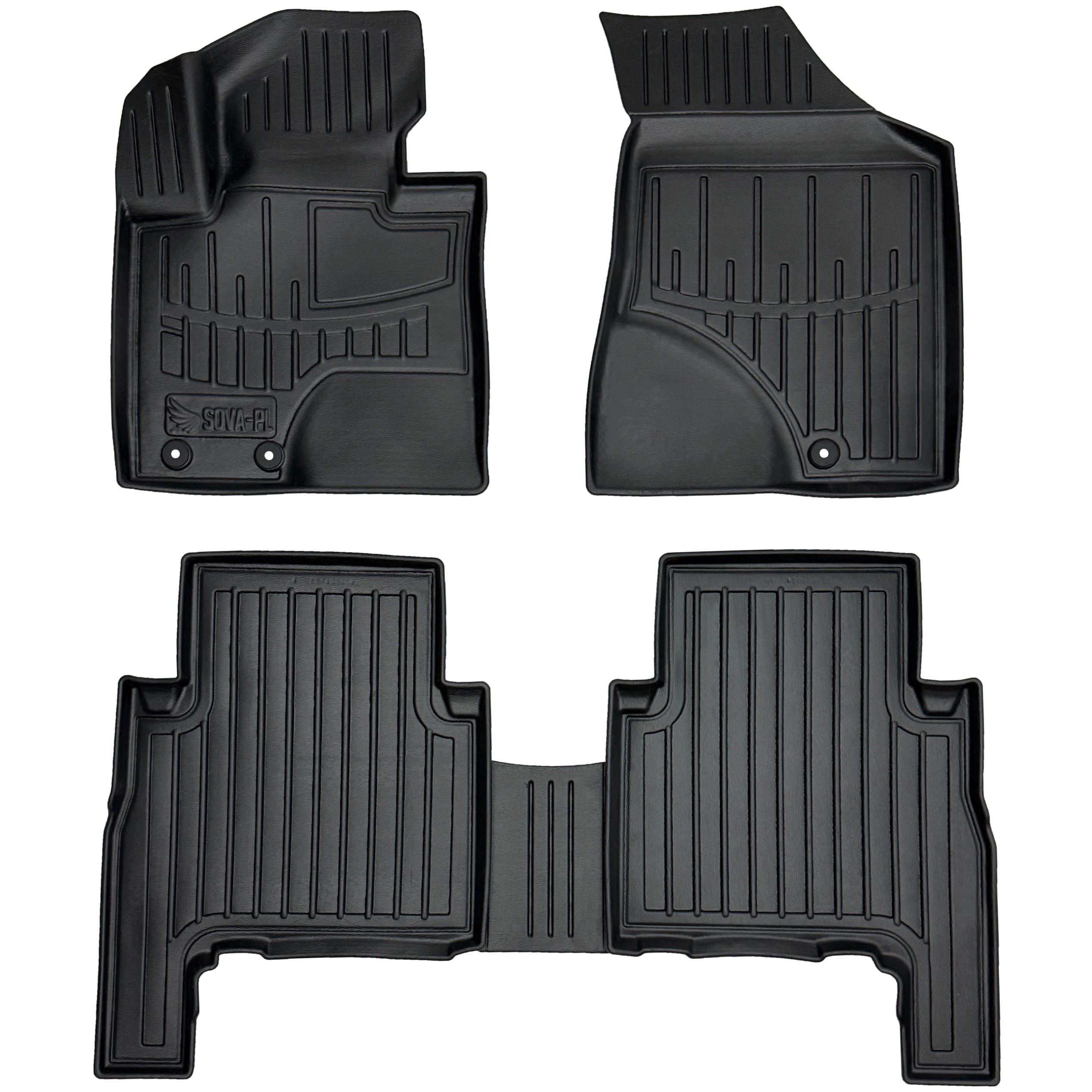 Dywaniki gumowe 3D do Kia Sorento II XM (2009-2012) przed liftem
