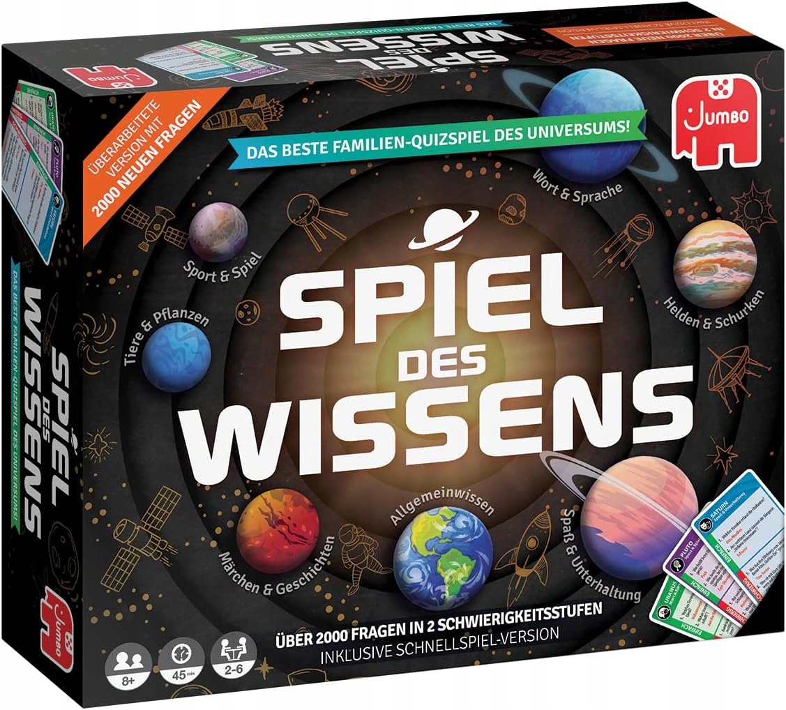 Gra Planszowa Spiel Des Wissens Neu Rodzinna Gra Edukacyjna Wielokolorowa