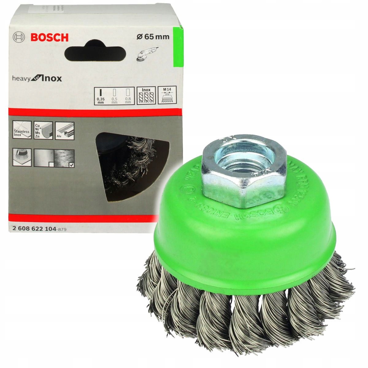 

Bosch Szczotka Druciana Garnkowa 65mm gwint M14