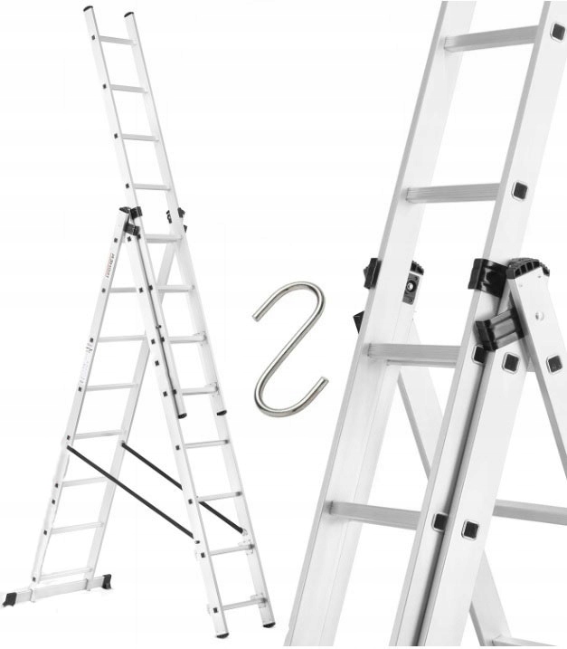 WIELOFUNKCYJNA ALUMINIOWA DRABINA 3X8