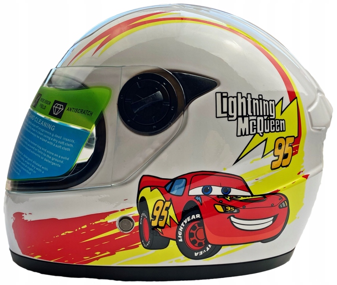 MINI KASK Dla DZIECI Dziecka AUTA CARS QUAD MOTOR XXL 51-54cm