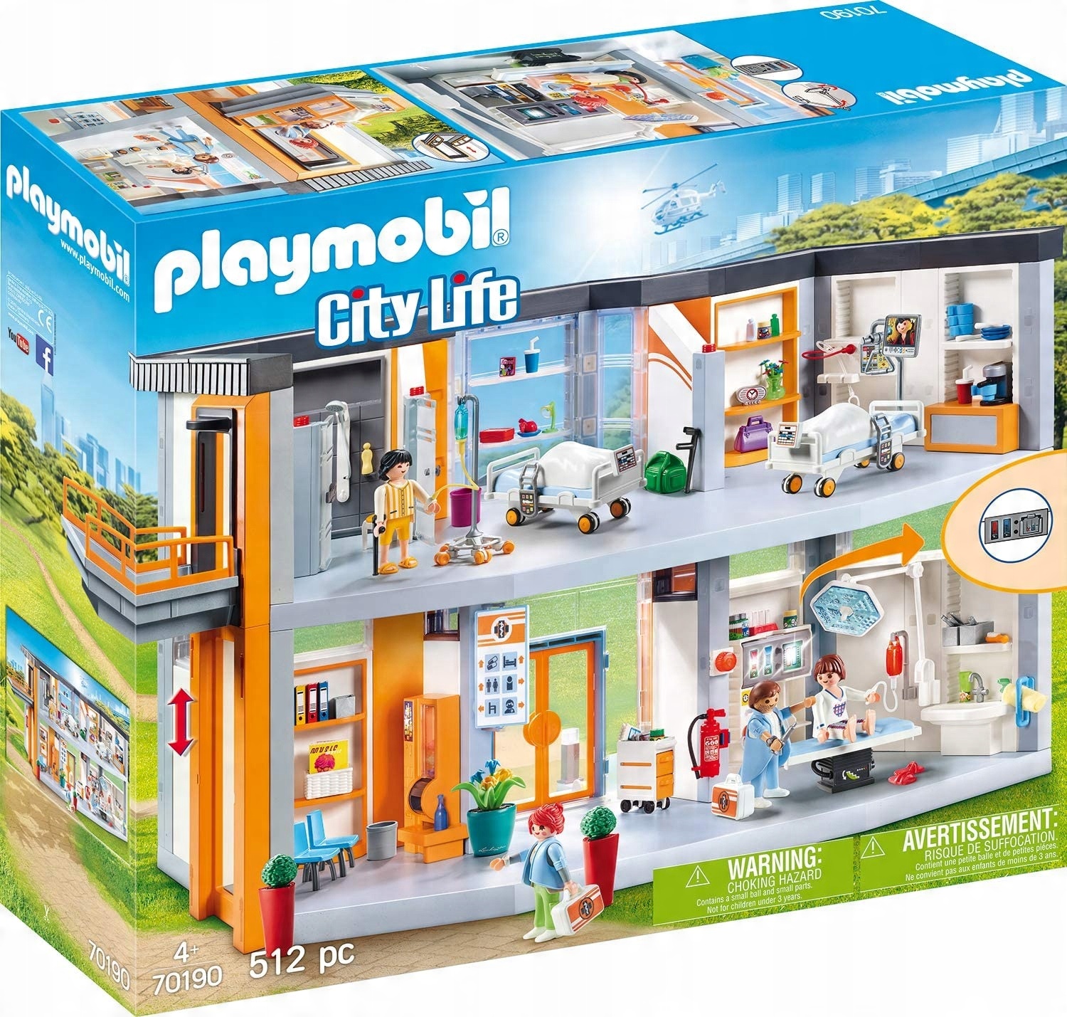 

Playmobil Duży szpital z wyposażeniem 70190