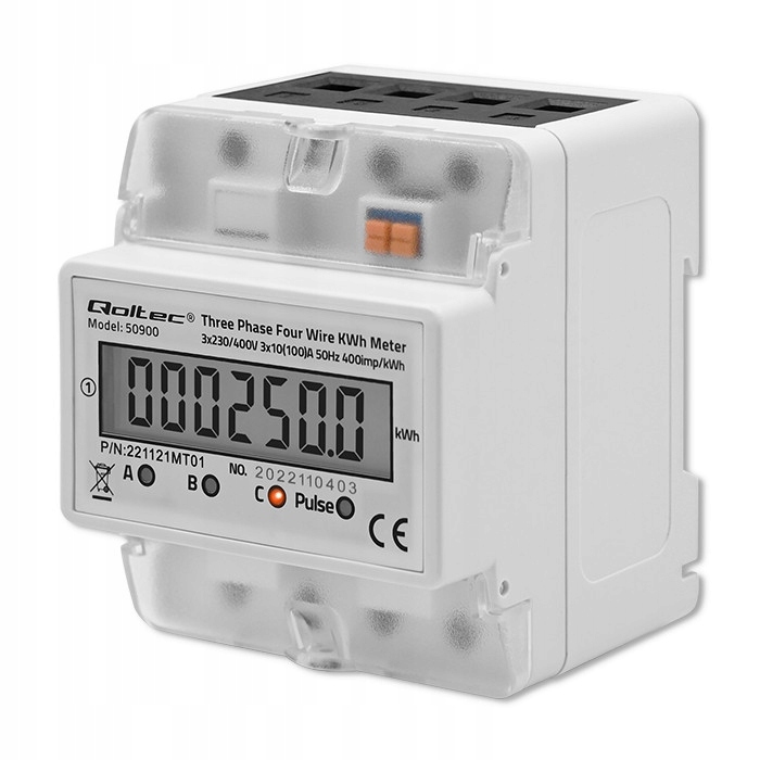 

Licznik miernik 3 fazowy energii 230V 4P 30(100)A