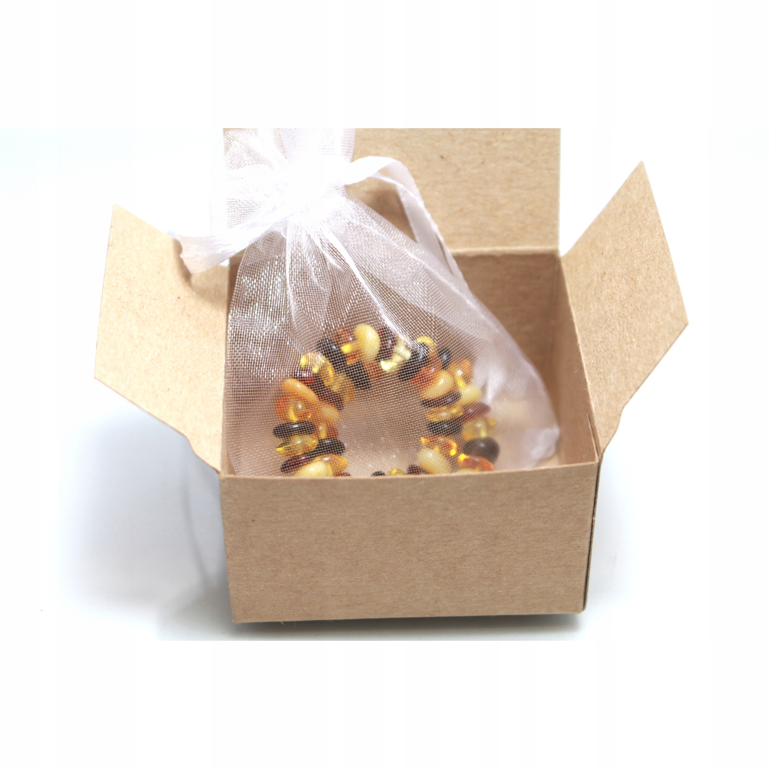 NASZYJNIK Z BURSZTYNEM na ząbkowanie DLA DZIECI Motyw inny