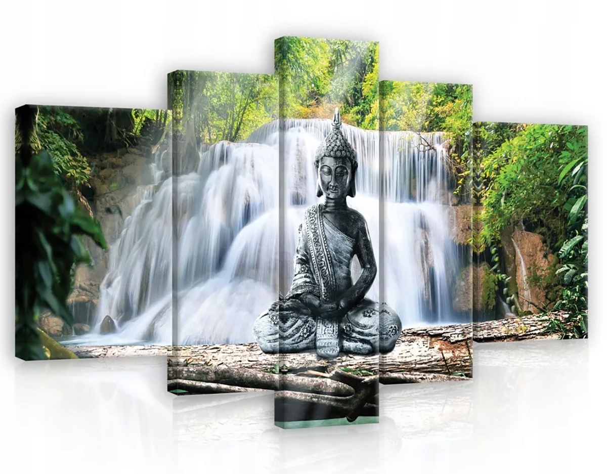 Obraz Na Plátně Canvas 170x100 Buddha Vodopád