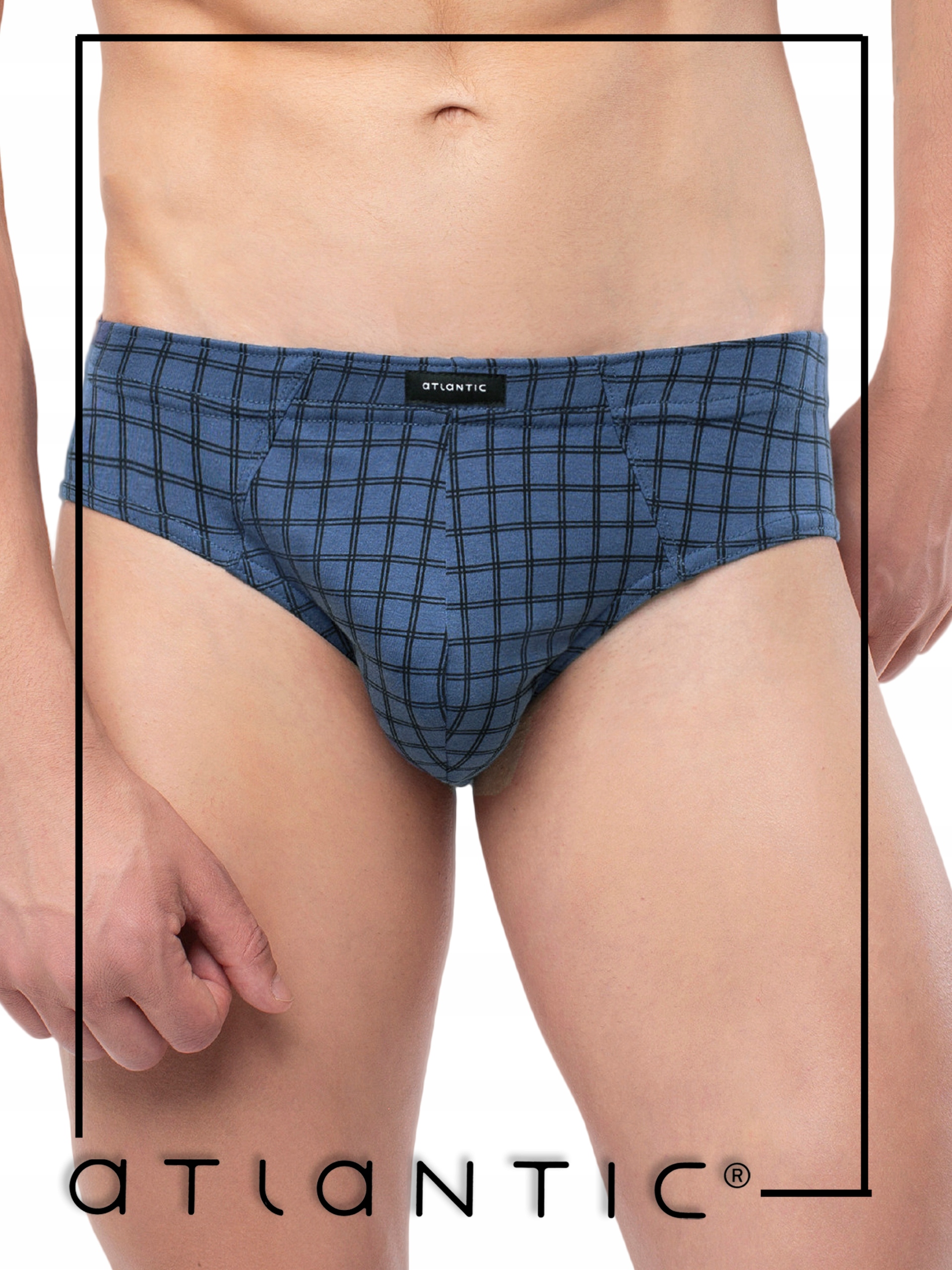 ATLANTIC MP-1438 Slipy Classic 2 pak denim/sza M Rozmiar M