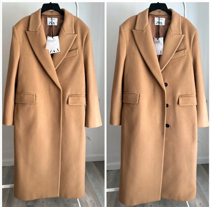 ZARA PŁASZCZ O MĘSKIM KROJU LIMITED EDITION XS Marka Zara