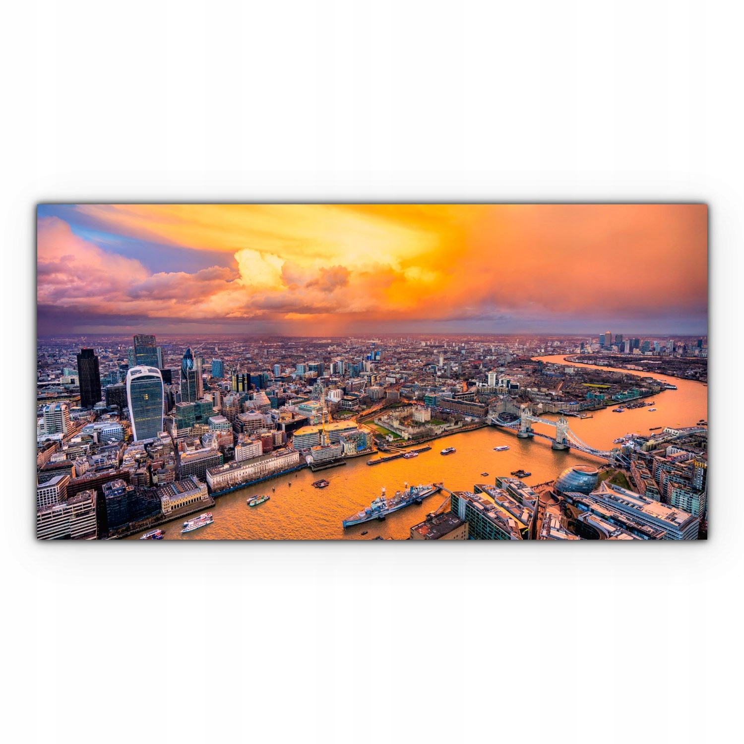 

Canvas na ramie ścienny 120x60 Wieża Zachód Słońca