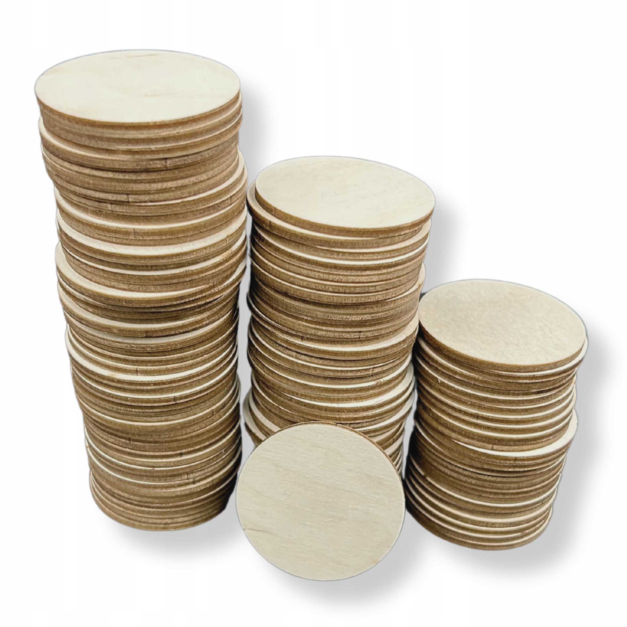 Dřevěná kolečka na zdobení 100 Kusů 8 cm Překližka 3 mm