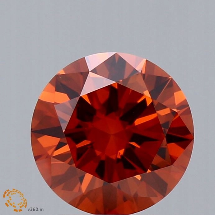Diament laboratoryjny kolorowy 1.98ct ROUND Fancy Deep Orange VS1 (IGI)