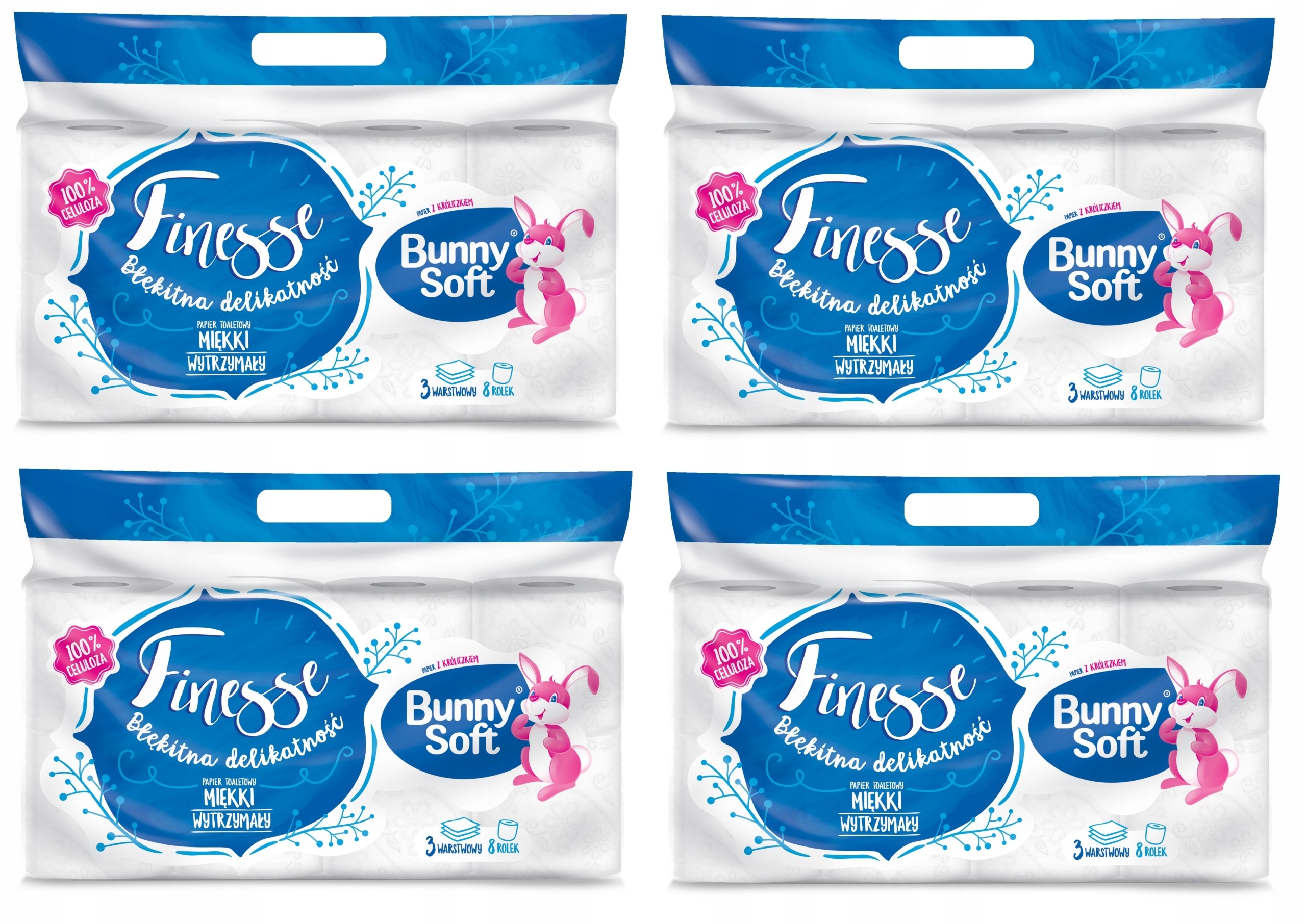 

Papier toaletowy bezzapachowy Bunny Soft 8 szt.
