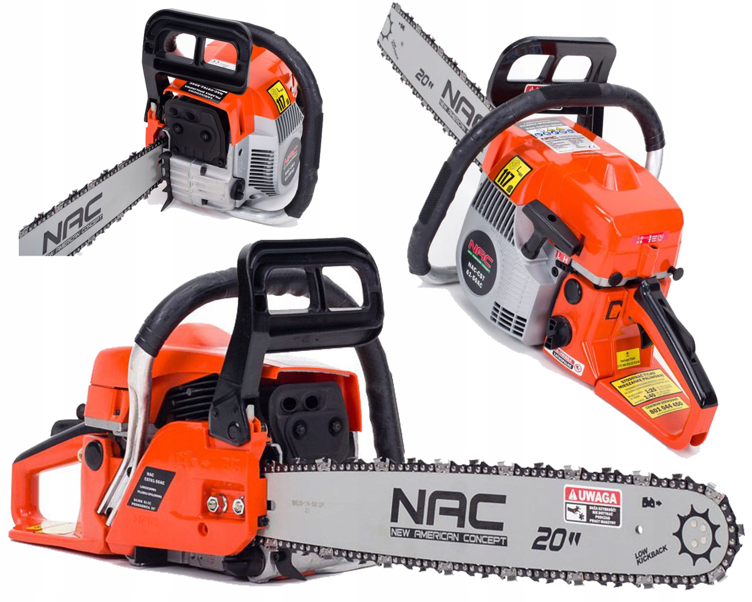 PILA spalinowa LANCUCHOWA do CIECIA drewna NAC 3 8