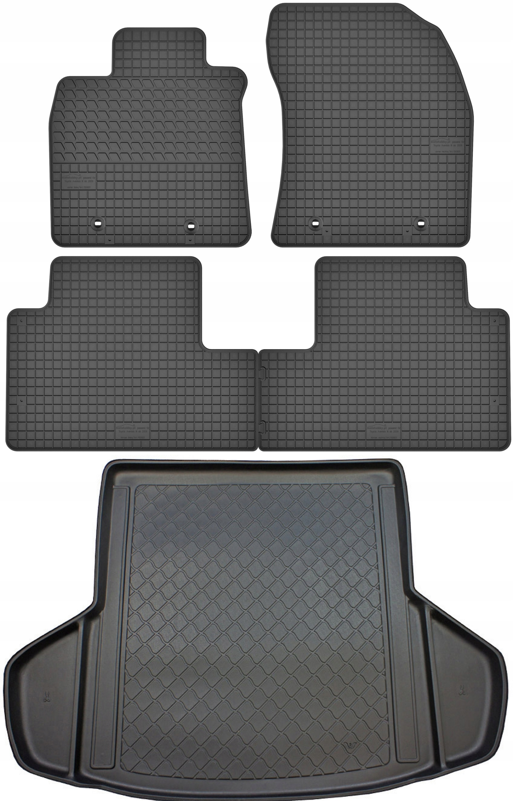 Toyota Avensis III Kombi 2009-2018 Koberce s rohožou