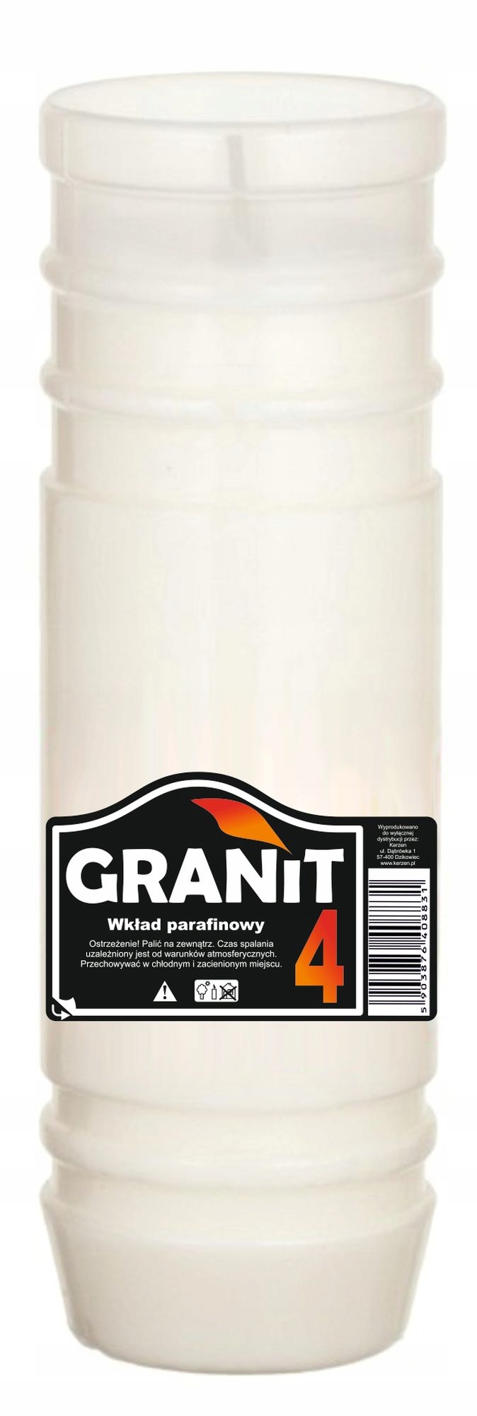

Granit Wkład Parafinowy Do Zniczy 17,5 cm 4 Dni