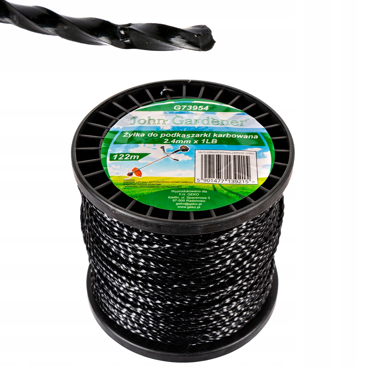 

Żyłka do kosy podkaszarki karbowana 2,4mm 122m