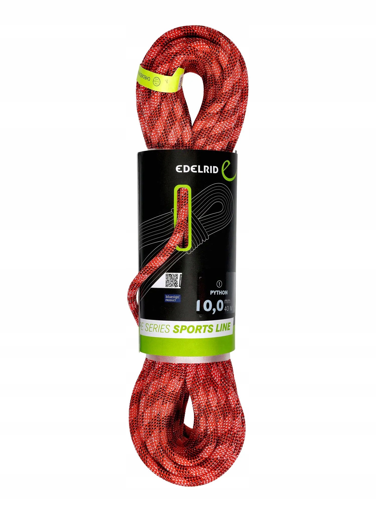 Lezecké lano Edelrid Python 10 mm 40 m – červené