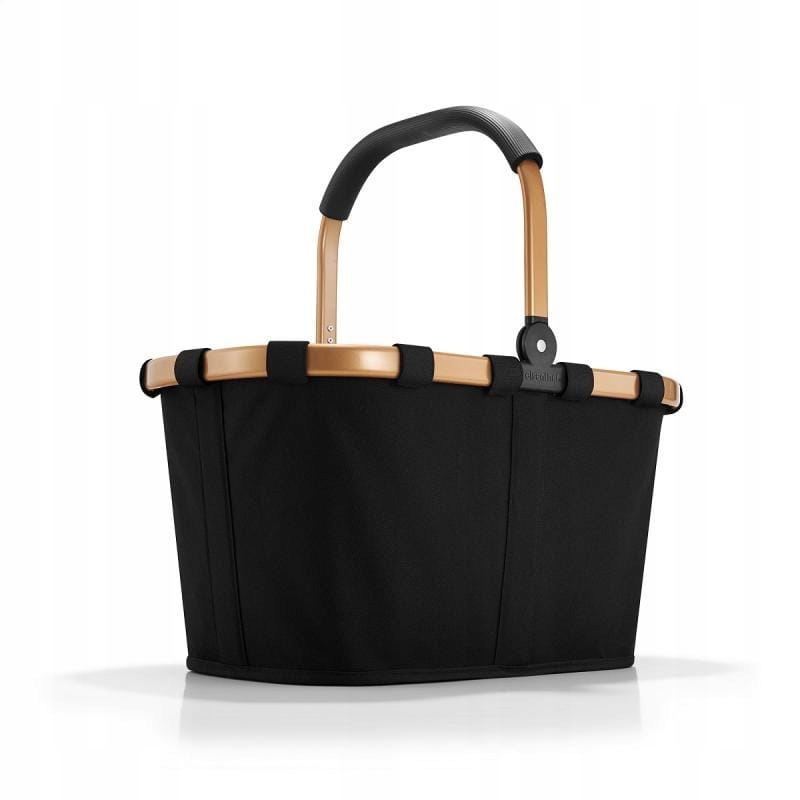 Košík carrybag frame gold/black polyester, 22 l, 29x28x48 cm, Reisenthel