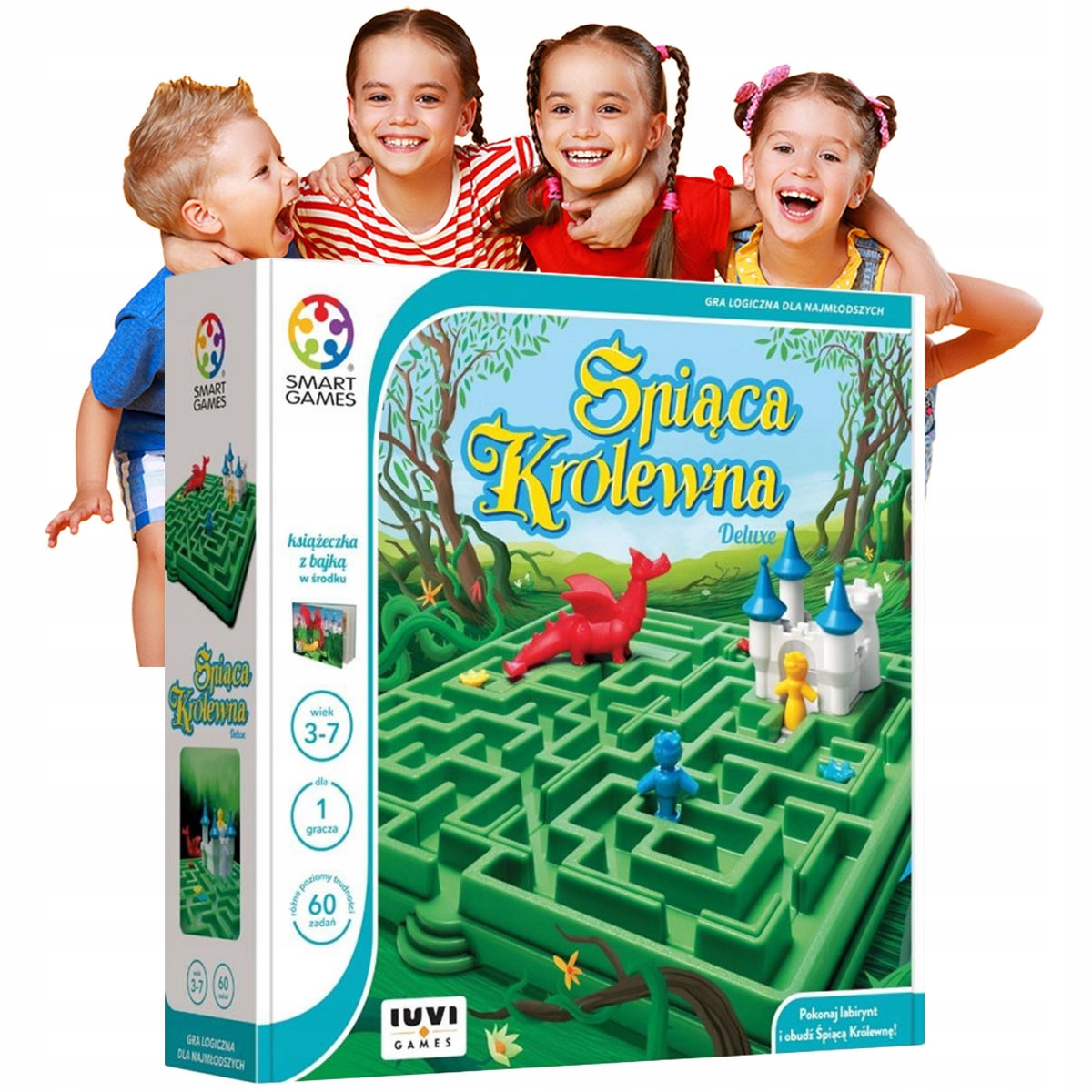 Logiczna Gra Planszowa labirynt Śpiąca Królewna bajkowa Planszówka ciekawa