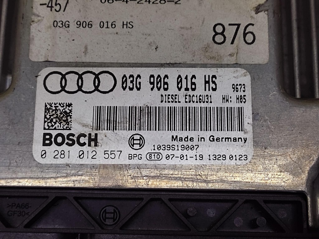 AUDI A6 C6 control unit of the engine 0281012557