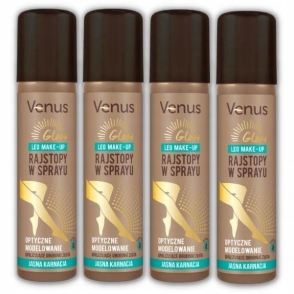 Rajstopy w sprayu Venus jasna karnacja 75 ml x 4