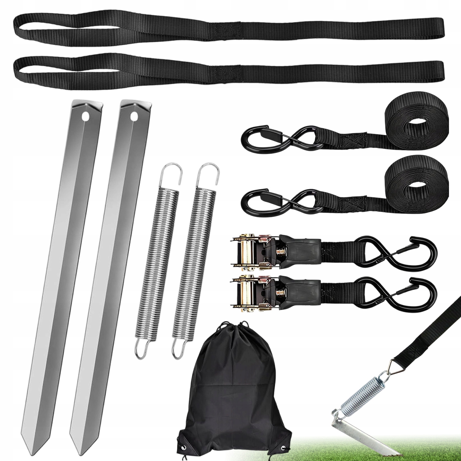 Bouřkový pás pro markýzy 2 x pás pro Hold Down Side Strap Kit