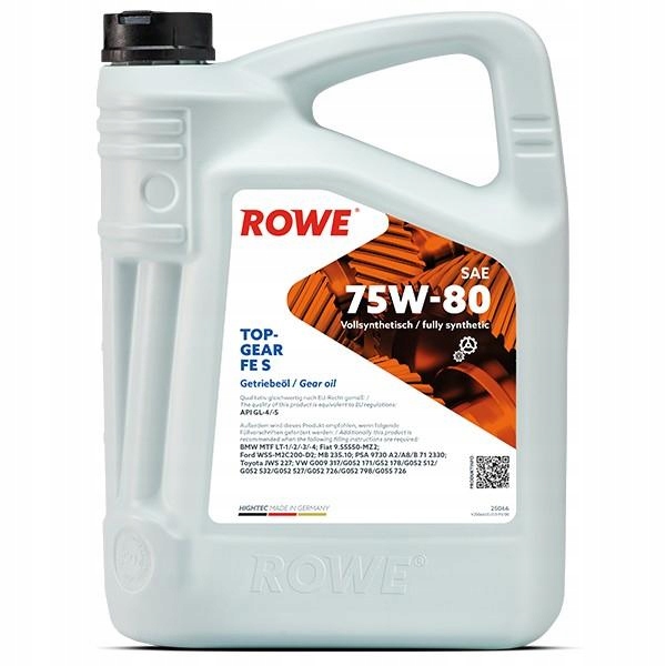 25066-0050-99 - ROWE МАСЛО HIGHTEC TOPGEAR FE SAE 75W - 80 S 5L