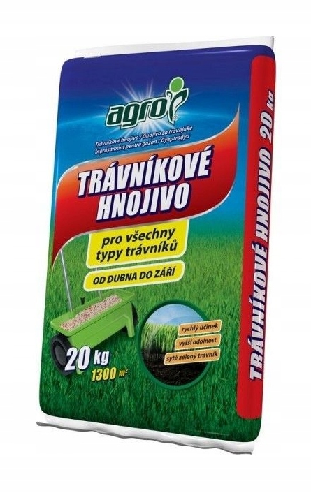 Agro Trávníkové hnojivo 20 kg 19-08-08+2MgO