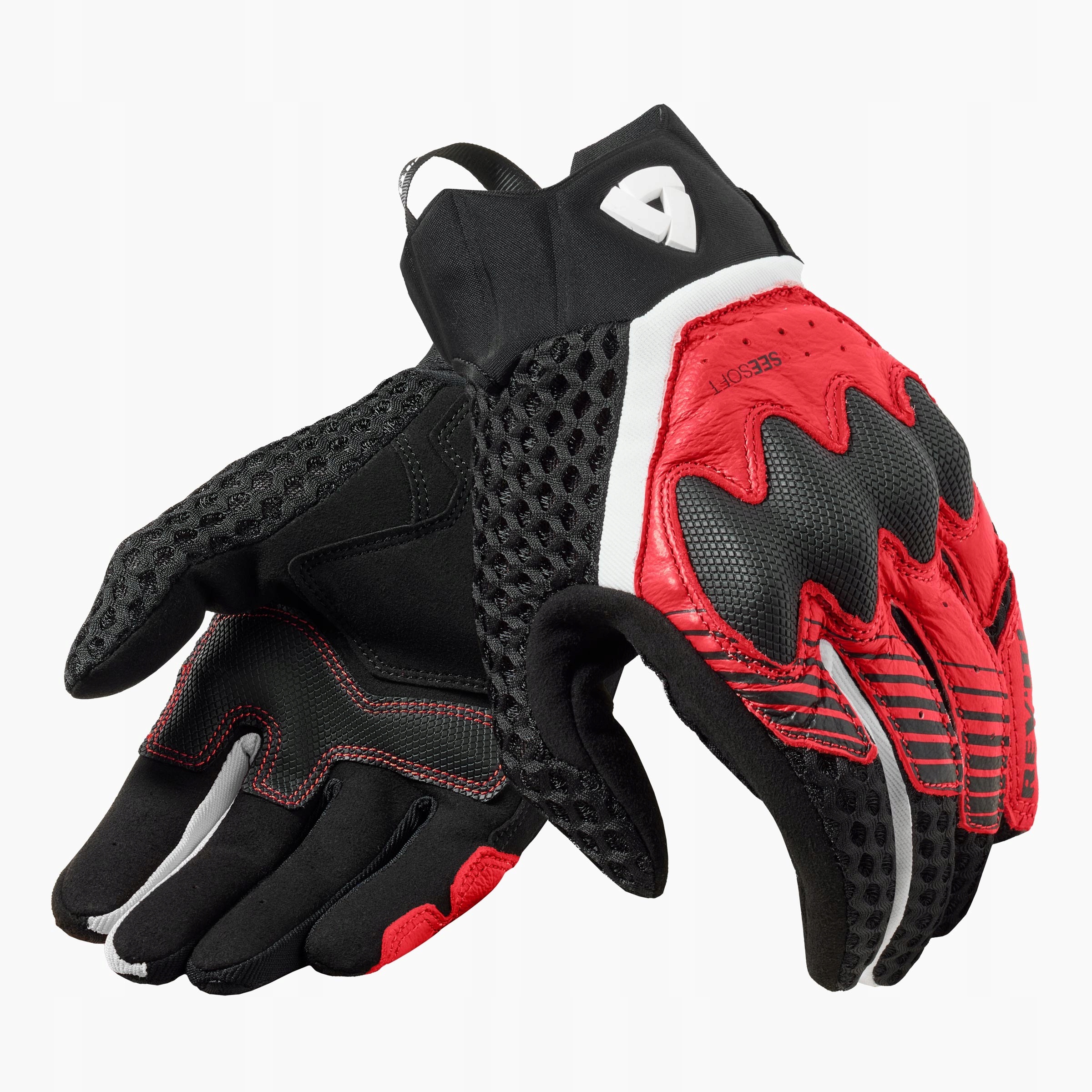 Rukavice Rev'it! Veloz Black-Red veľ.XL